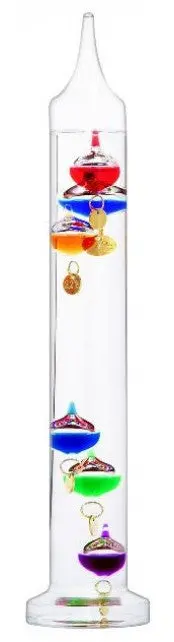 Heebie Jeebies Galileo Thermometer – 28cm Classic Atmospheric Temperature Display