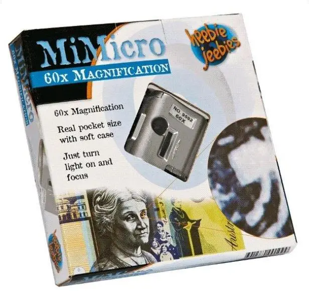 Heebie Jeebies MiMicro – Pocket-Sized LED Microscope for Kids