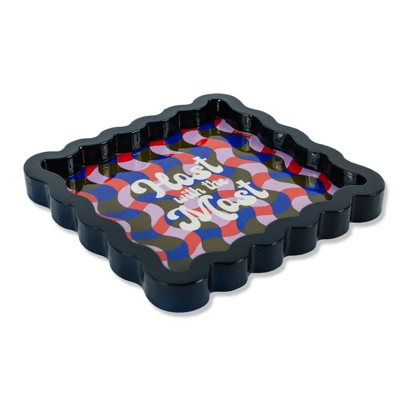 Host with the Most Lacquered Serving Tray – Glossy Finish