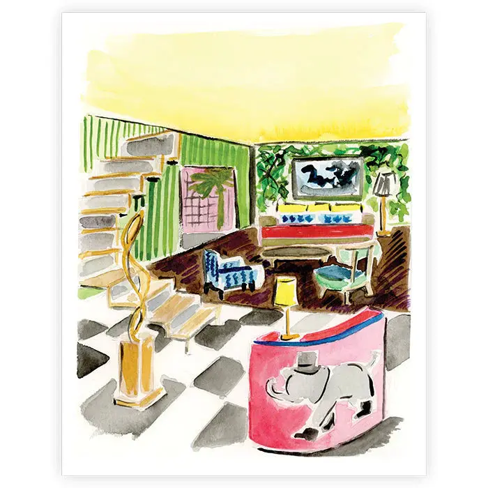 House of Bedlam Parlor Scene Art Print – 8×10