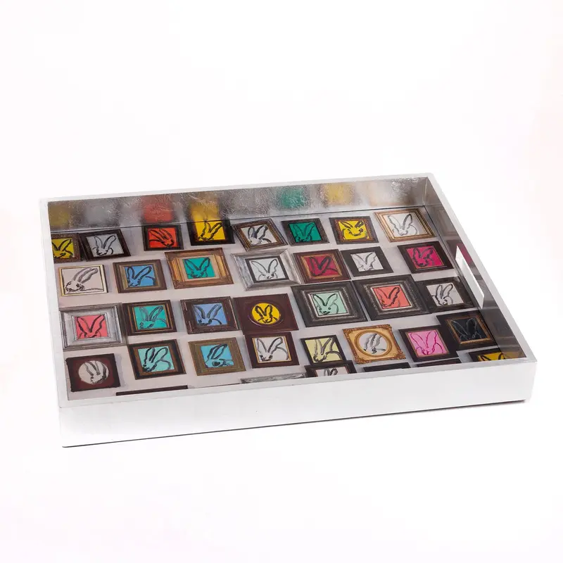 Hunt’s Studio Silver Leaf Serving Tray