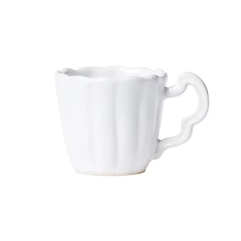 Incanto Stone White Scallop-Edge Mug