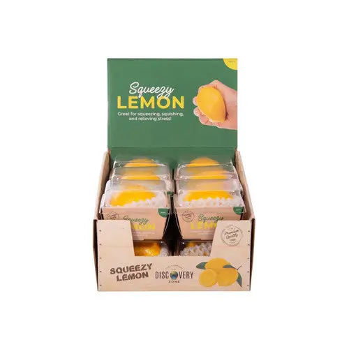 Isalbi Squeezy Lemon Sensory Toy with Realistic Texture and Sound