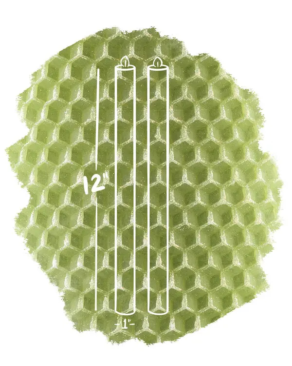 Jardin Collection – 12-Inch Taper Candles (Pair)