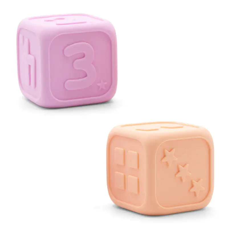 Jellystone My First Soft Dice Set – Bubblegum & Peach Colors
