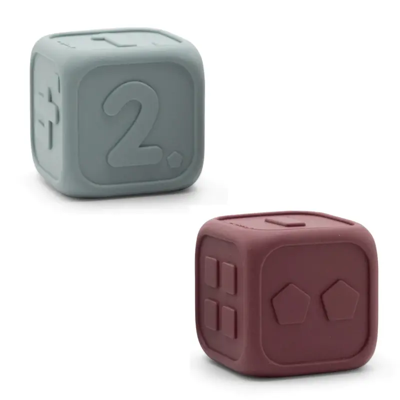 Jellystone My First Soft Dice Set – Sage & Berry Colors