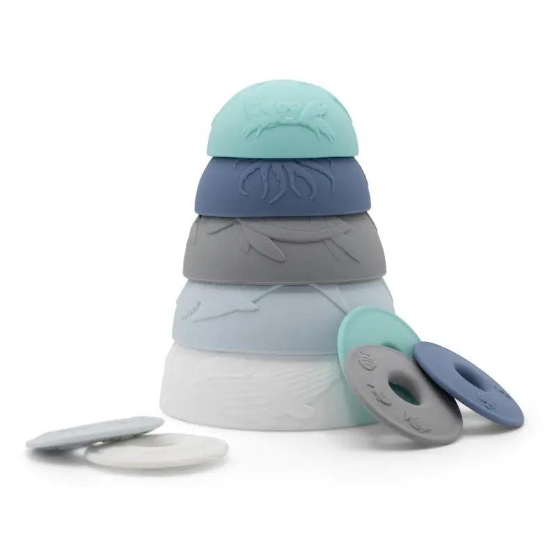 Jellystone Ocean Stacking Cups – Nautical Blue Theme