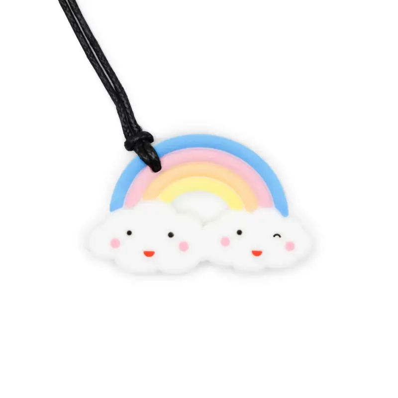 Jellystone Pastel Rainbow Chew Pendant for Kids