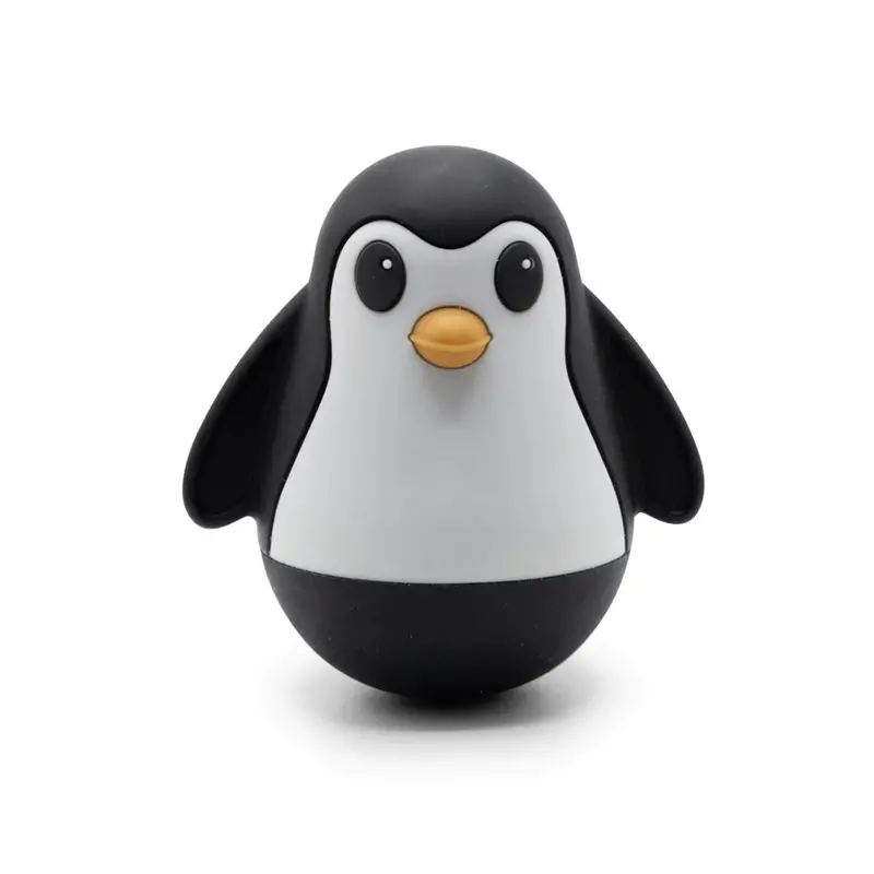 Jellystone Penguin Wobble Toy for Infants – Black Finish