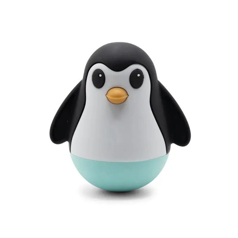 Jellystone Penguin Wobble Toy for Infants – Mint Shade