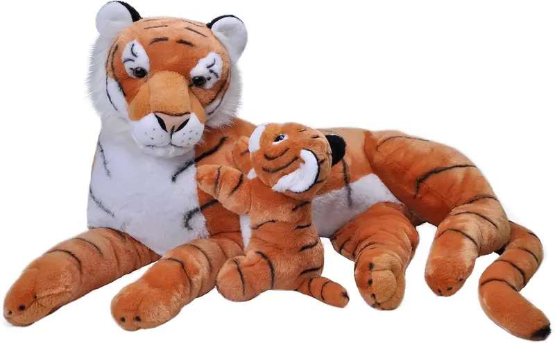 Jumbo Tiger Stuffed Animal – Wild Republic Cuddlekins Soft Toy
