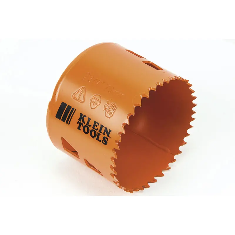 Klein 2-3/4-Inch Bi-Metal Hole Saw for Wood and Metal Cutting