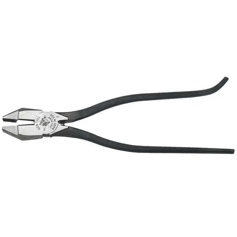 Klein 201-7CST Reinforced Rebar Cutting Pliers — 9-Inch, Plain Handle Design