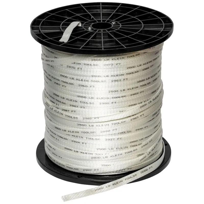 Klein 50142 Heavy-Duty Conduit Pull Tape – 2500-lb Strength, 3000-Foot Roll