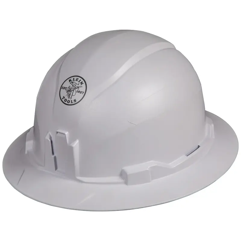 Klein Full-Brim Non-Vented Hard Hat for Industrial Safety