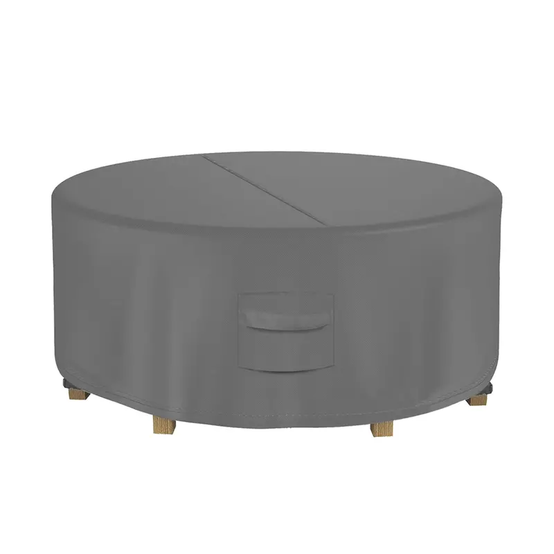 KOZYARD Weatherproof Round Outdoor Table Cover – 190 cm × 70 cm Patio Furniture Protector