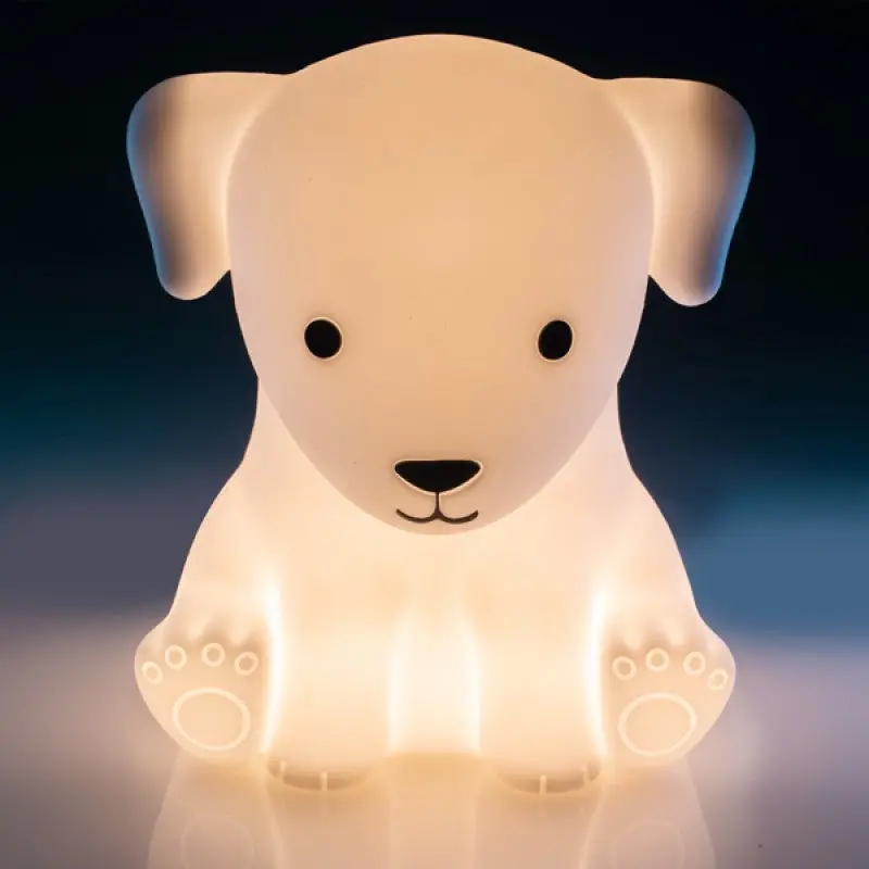Lil Dreamers Puppy LED Night Light – Cute Touch-Sensitive Silicone Lamp