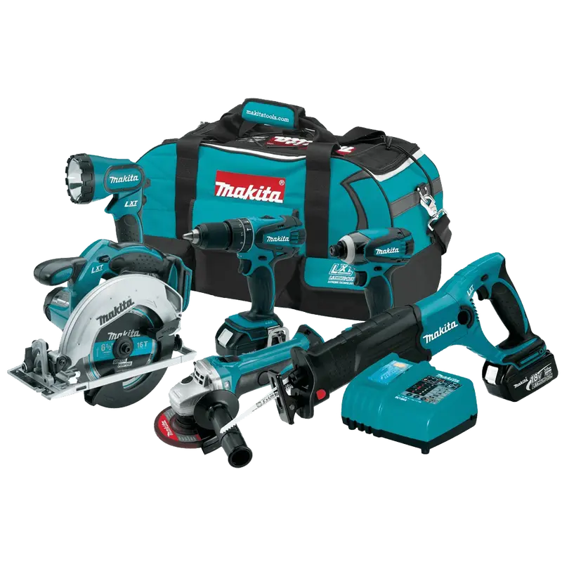 Makita LXT601 18V 6-Tool Cordless Combo Kit – Premium LXT Lithium-Ion System Bundle