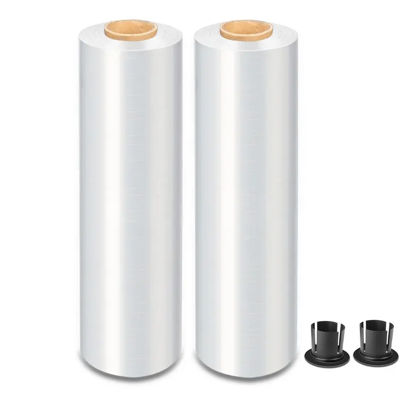 MasterSpec Clear Heavy-Duty Stretch Wrap Film – 50cm × 400m, 25U Roll with Rotary Dispenser