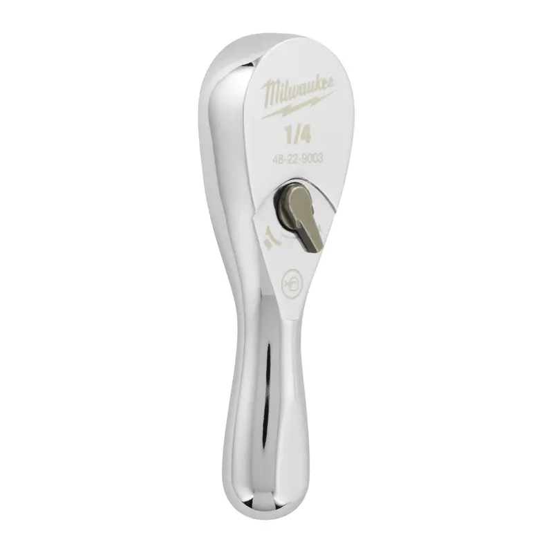 Milwaukee 1/4″ Drive Compact Ratchet – 76 mm Low-Profile Design (Model 4932479646)