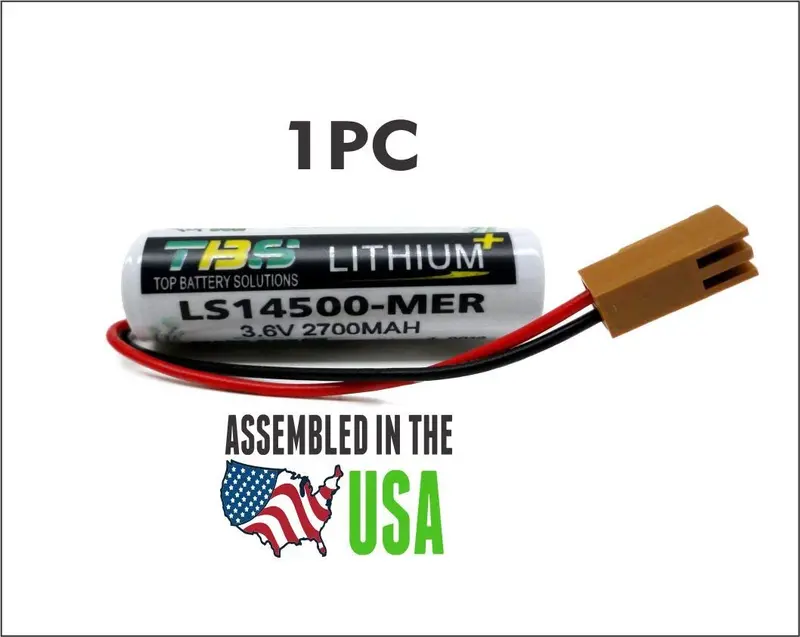 Mitsubishi LS14500-MER / LS14500-PR CR-Series Replacement Battery for Robot Controllers and PLCs – 3.6V Lithium