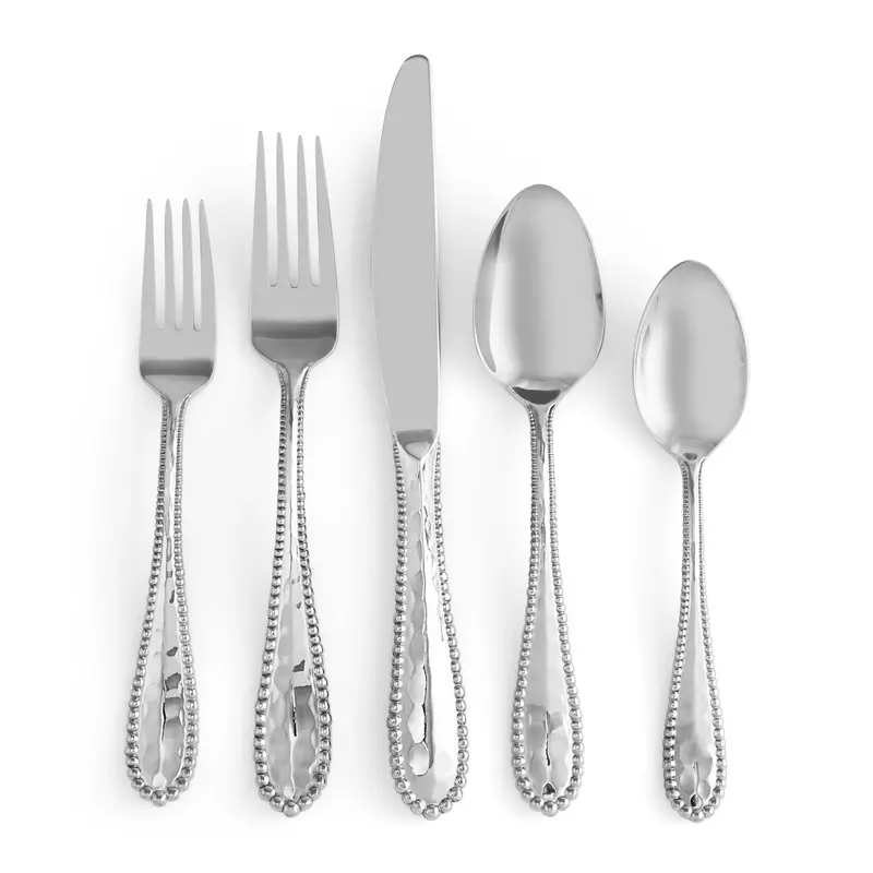 Molten Silver 5-Piece Flatware Set