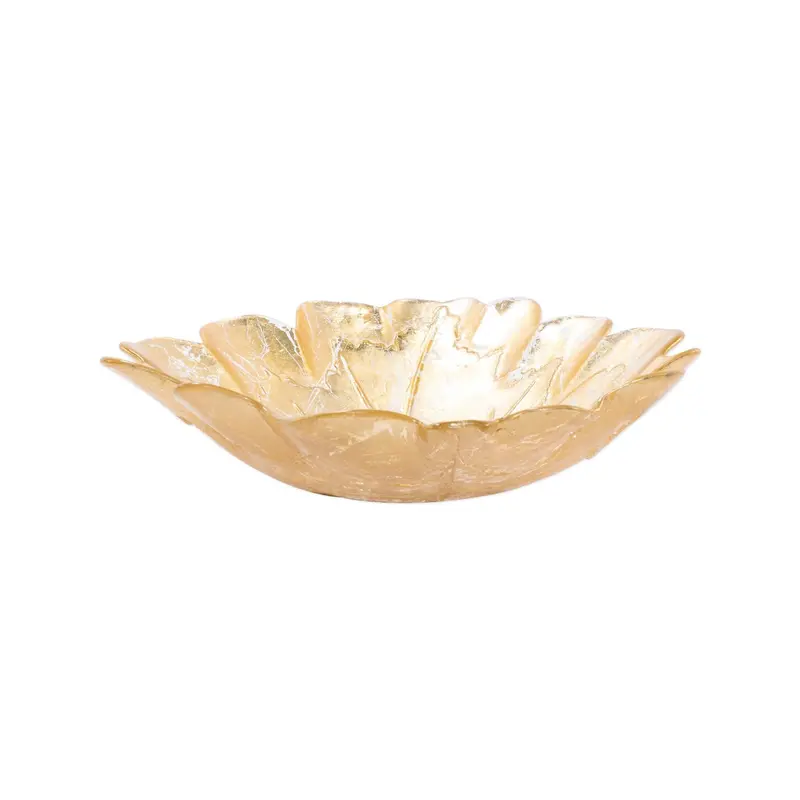 Moon Glass Leaf-Shaped Medium Bowl