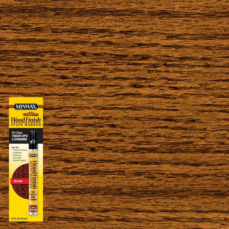 Multi-Tone Wood Finish Touch-Up Marker: Cherry, Dark Walnut, Early American, Golden Oak, Red Mahogany, Red Oak