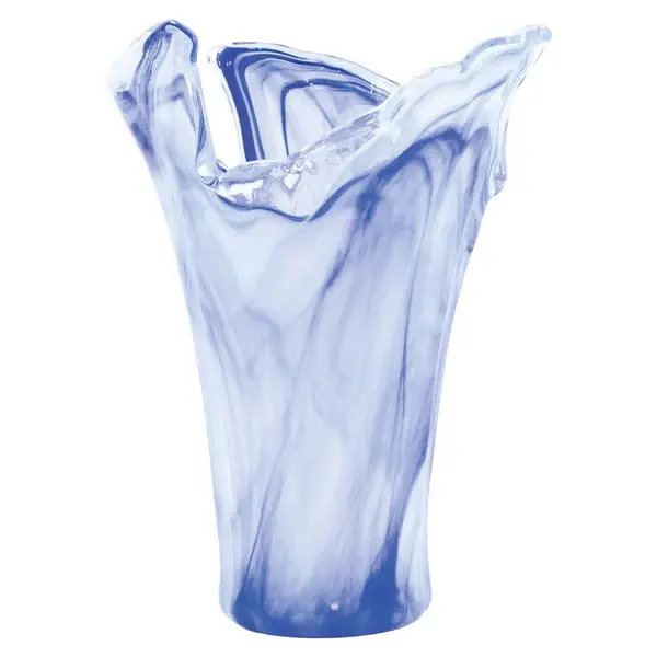 Onda Cobalt Blue Glass Large Vase
