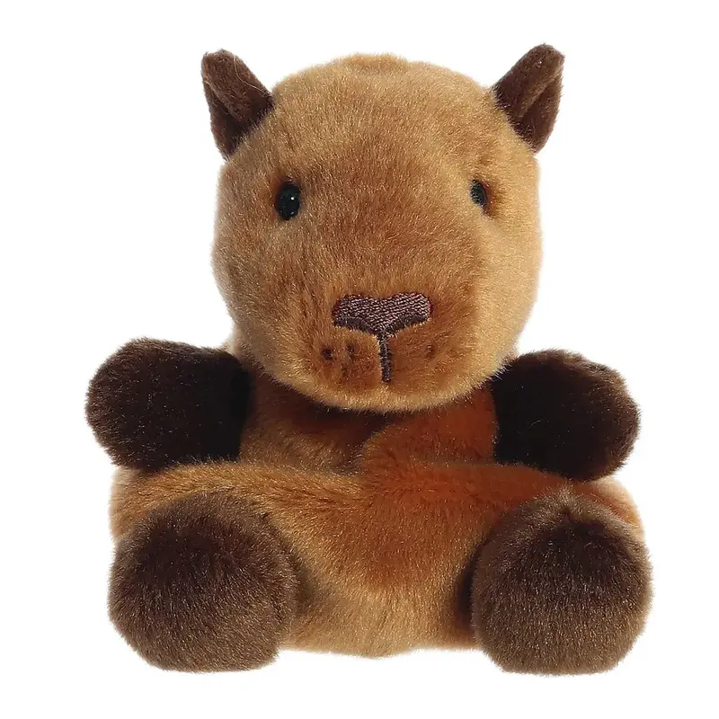 Palm Pals Capybara Plush Animal – Cute Compact Stuffed Friend