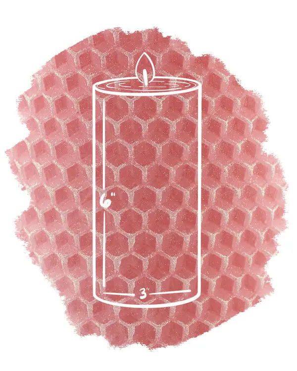Parfaite Collection – 6-Inch Standard Pillar Candle (Single)