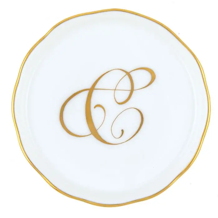 Personalized Coaster – Monogrammed ‘C’ Design in Elegant Script