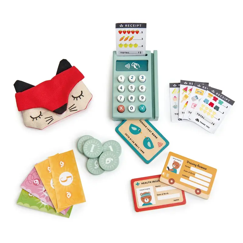Play Pay Pack – Tender Leaf Toys Wooden Cash Register & Coin Set