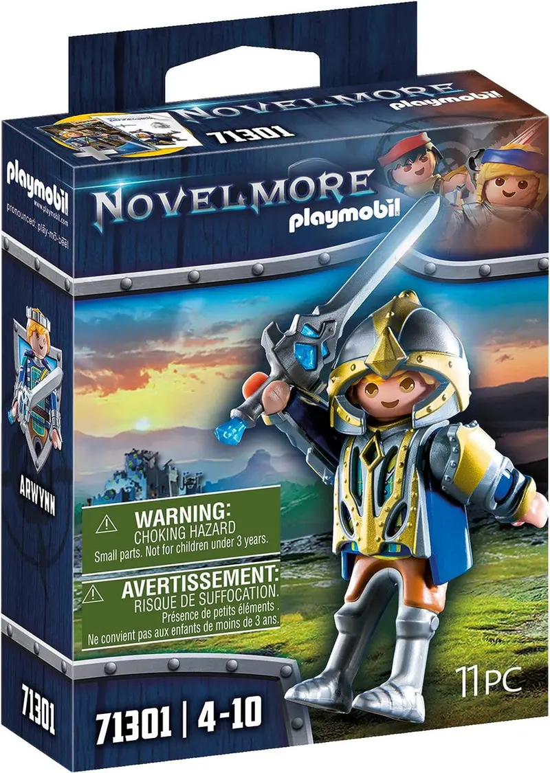 Playmobil Novelmore Arwynn Figure with Invincibus Dragon – Fantasy Adventure Duo (71301)