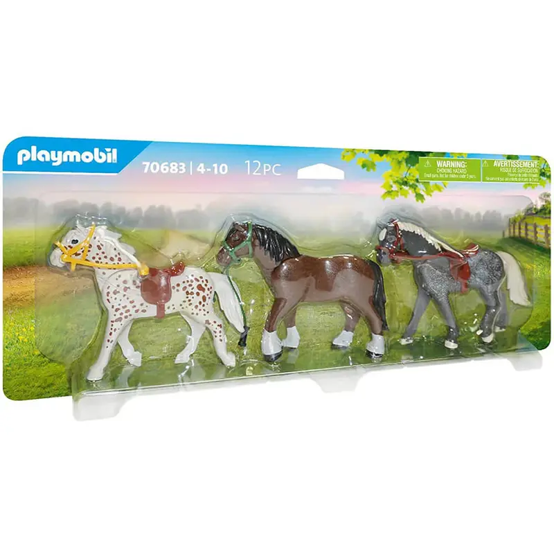 Playmobil Pony Set – Stable & Riding Accessories for Imaginative Play (70683)