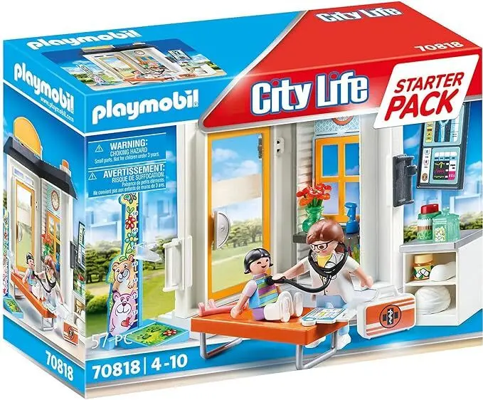 Playmobil Starter Pack Paediatrician – Doctor Role-Play Set for Kids (70818)