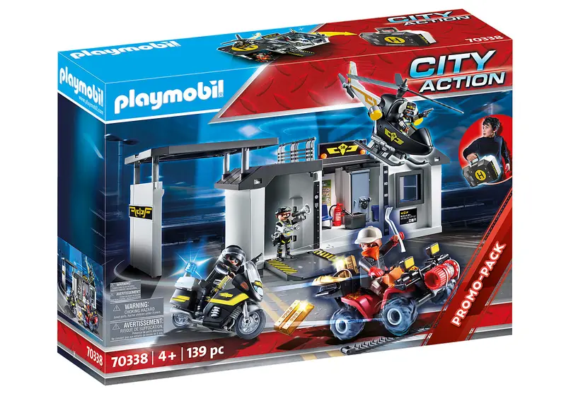 Playmobil Take Along Tactical HQ – Portable Command Center Playset (70338)
