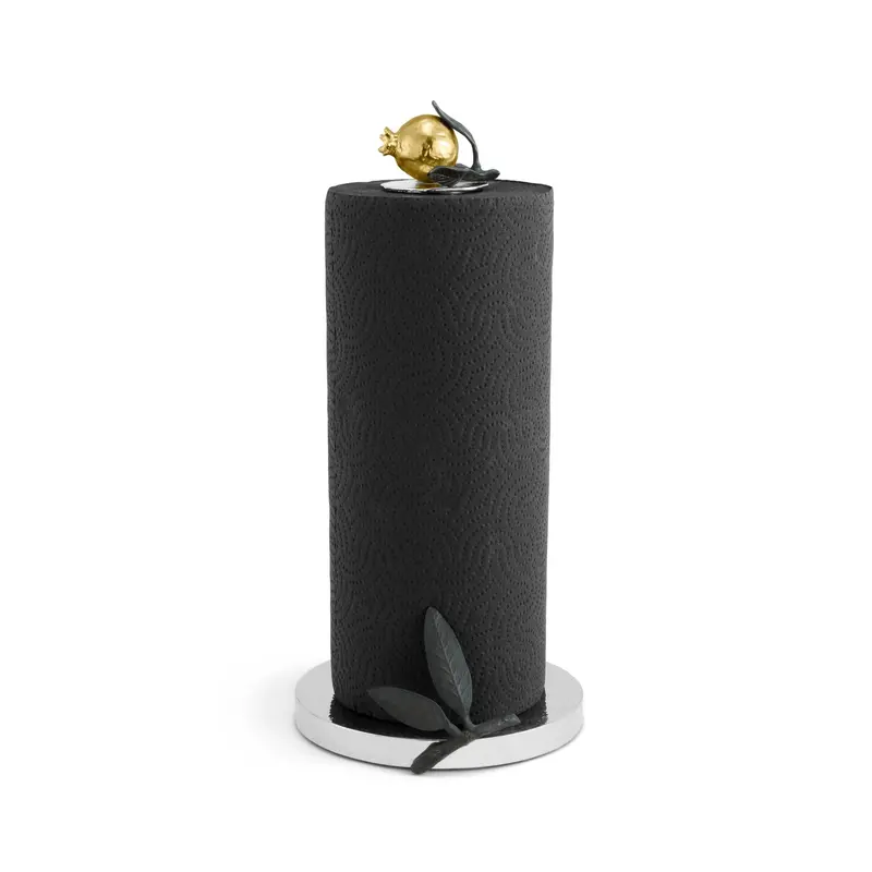 Pomegranate Design Paper Towel Holder – Ceramic Kitchen Organizer