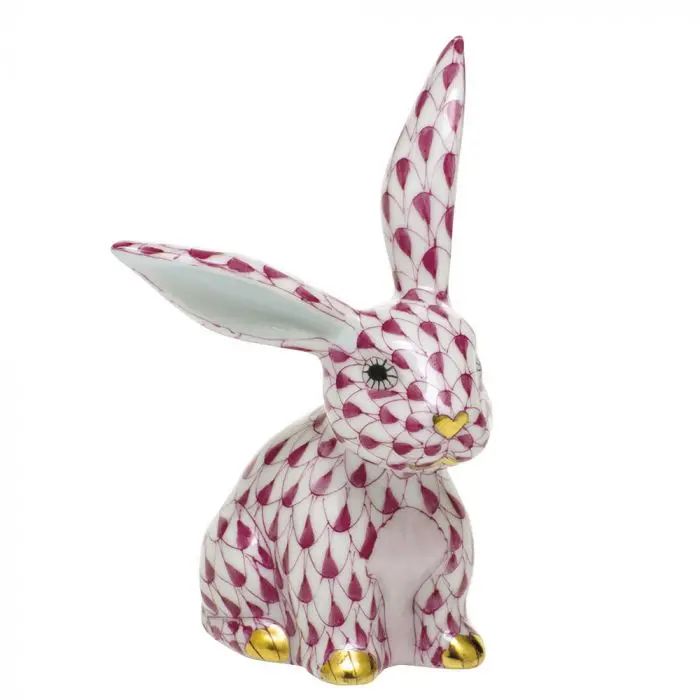 Raspberry Funny Bunny Ornament