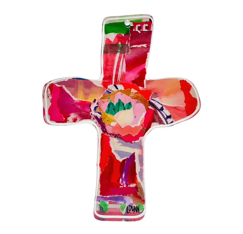 Red Acrylic Cross – Everlasting Love Design