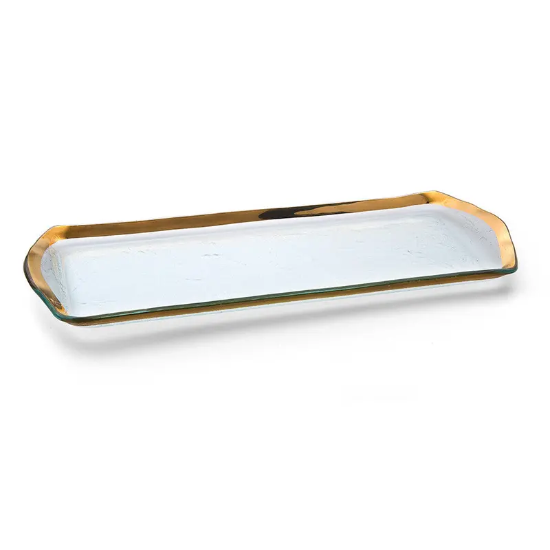 Roman Antique Oblong Pastry Presentation Tray (Gold)