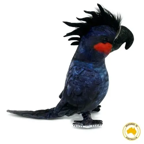 Ross Palm Cockatoo Plush Toy – Huggable Animal Stuffed Animal