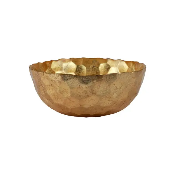 Rufolo Honeycomb-Textured Gold-Tone Medium Bowl