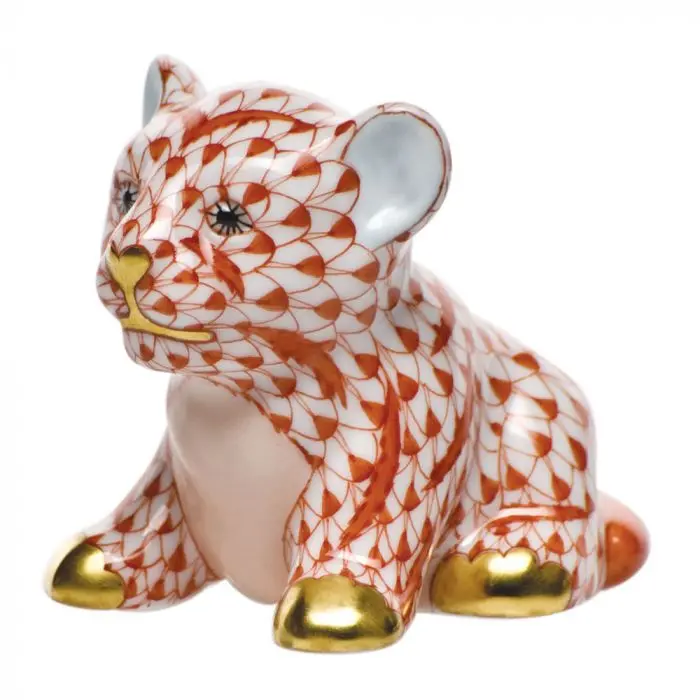 Rust Little Tiger Cub Ornament