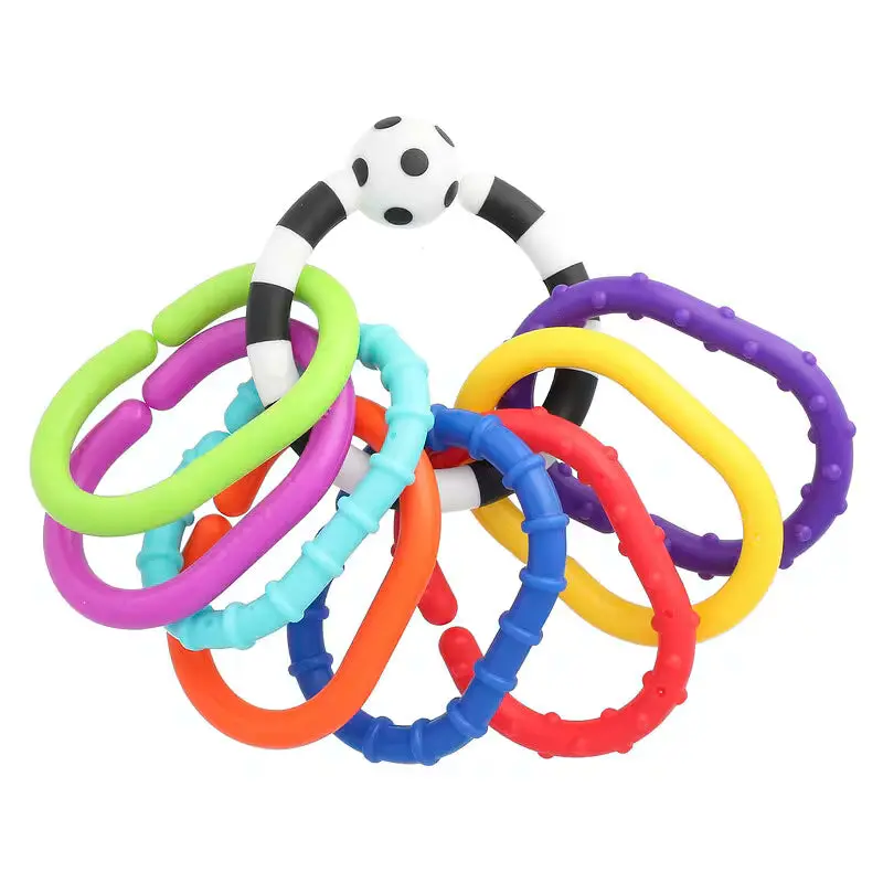 Sassy Ring-O-Links Developmental Toy for Infant Hand-Eye Coordination