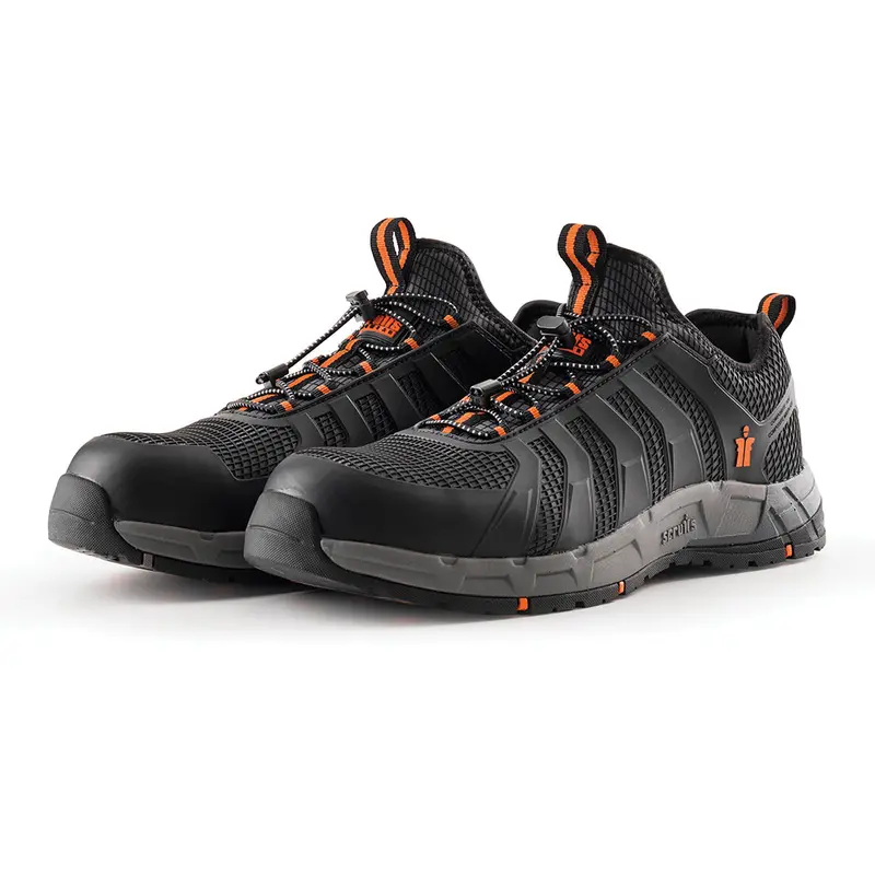 Scruffs Argon Black Safety Trainers – Comfort-Focused Work Shoes