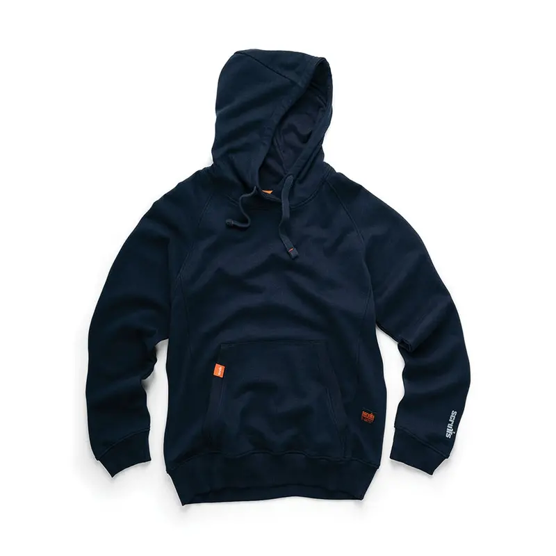 Scruffs Eco Worker Hoodie – Navy Eco-Friendly Cotton Hooded Sweatshirt
