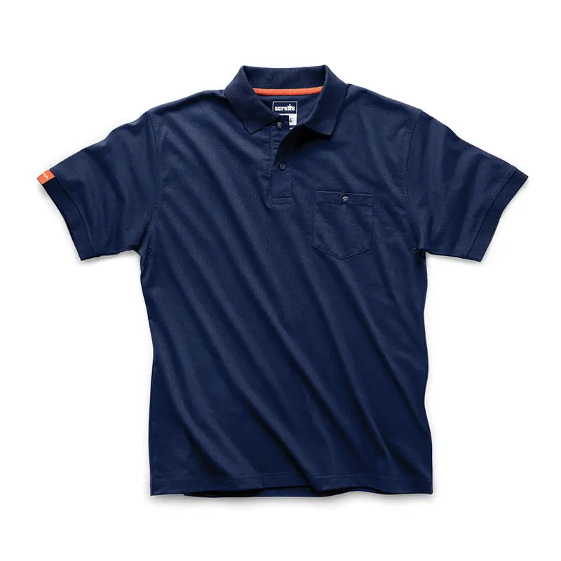 Scruffs Eco Worker Polo – Navy Sustainable Fabric Polo Shirt