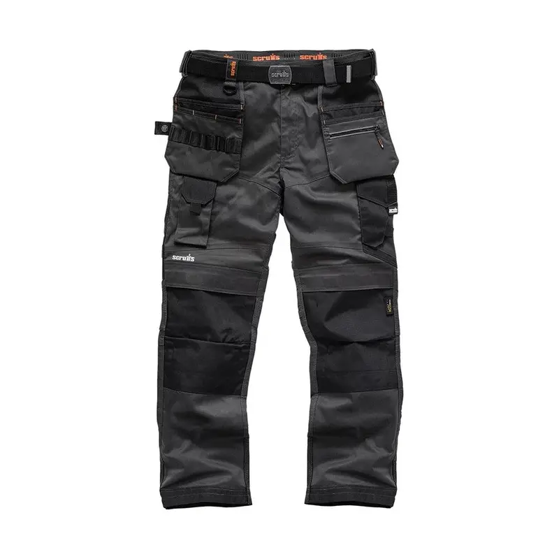 Scruffs Pro Flex Holster Trousers – Graphite Workwear with Integrated Belt