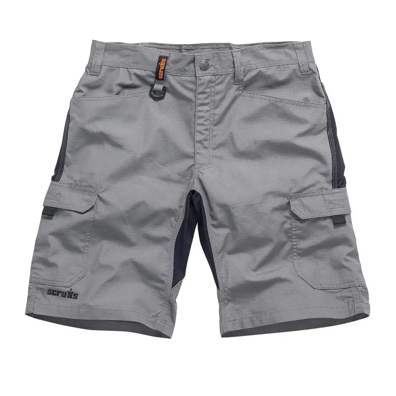 Scruffs Trade Flex Shorts in Graphite – Lightweight, Durable Workwear